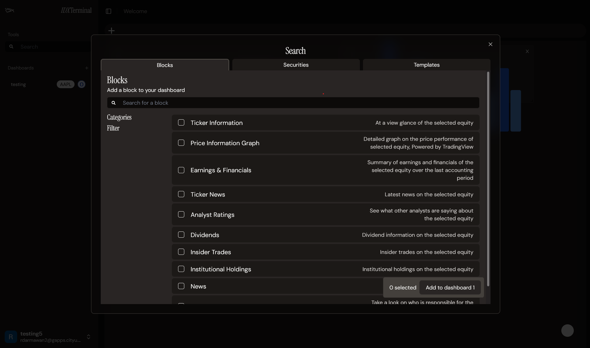 IDXTerminal